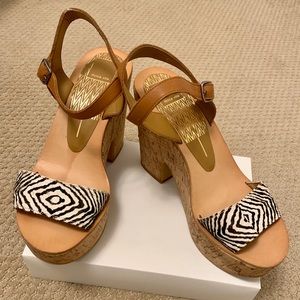 DOLCE VITA 💥 CORK PLATFORM HEEL SANDAL